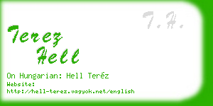 terez hell business card